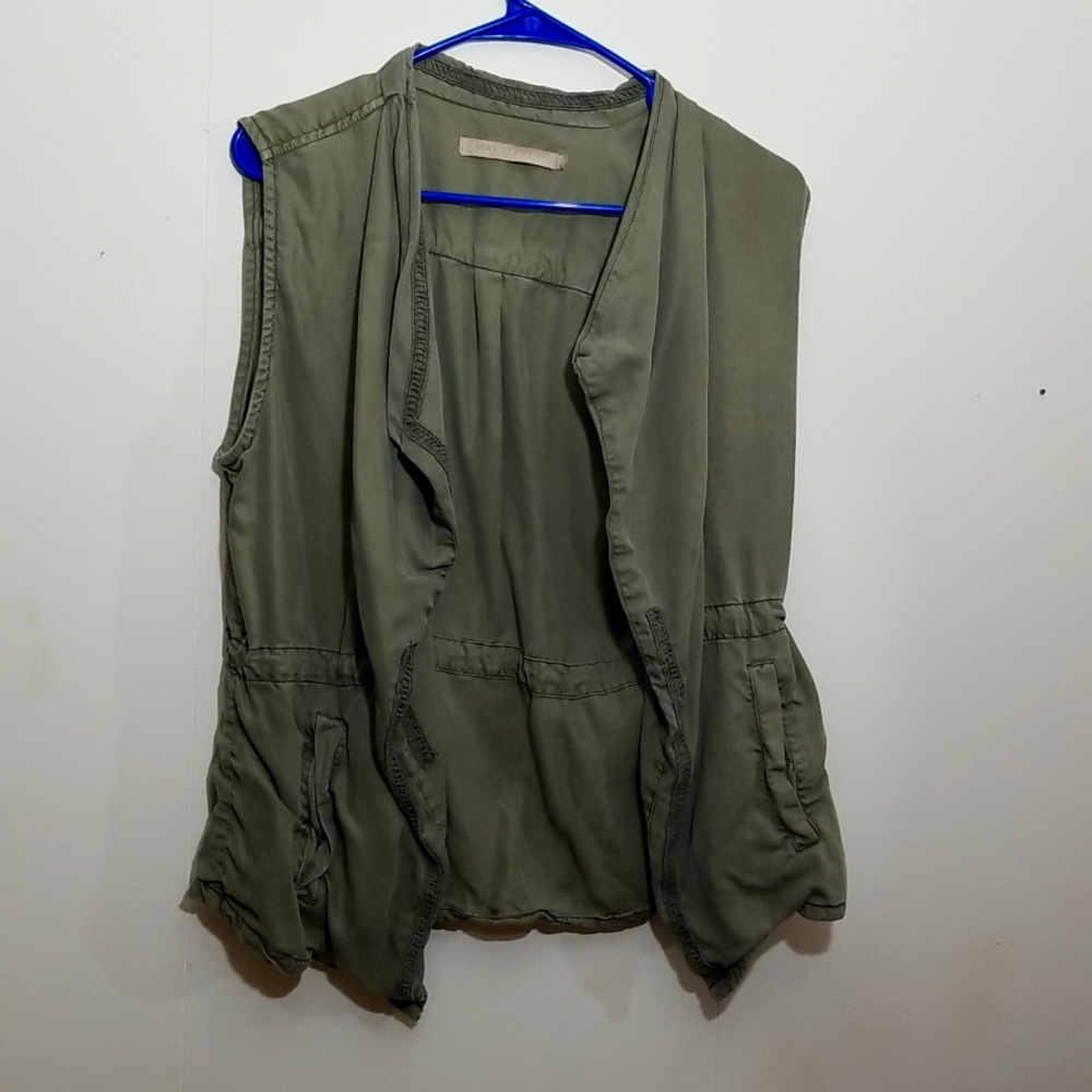 Max Jeans vest size small color green